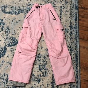 Light pink ski/snow pants